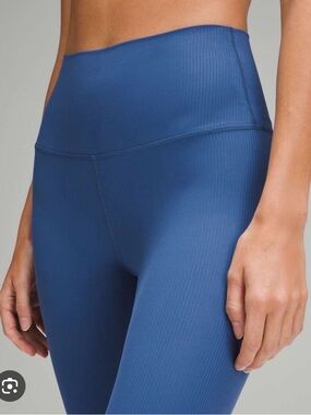 lululemon Align High-Rise Ribbed Pant 25" blue